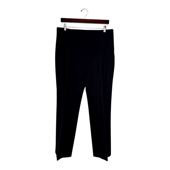 Akris Pants - Akris Black Stretch Wool Straight Leg Trousers Size 12